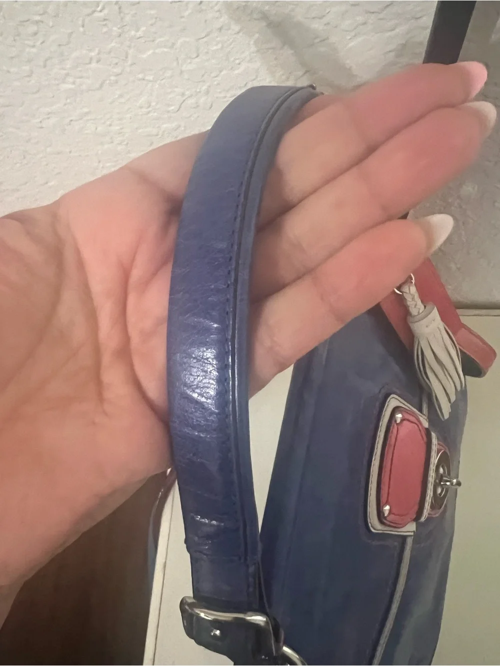 Coach Blue Leather Crossbody Bag - Picture 8 of 9